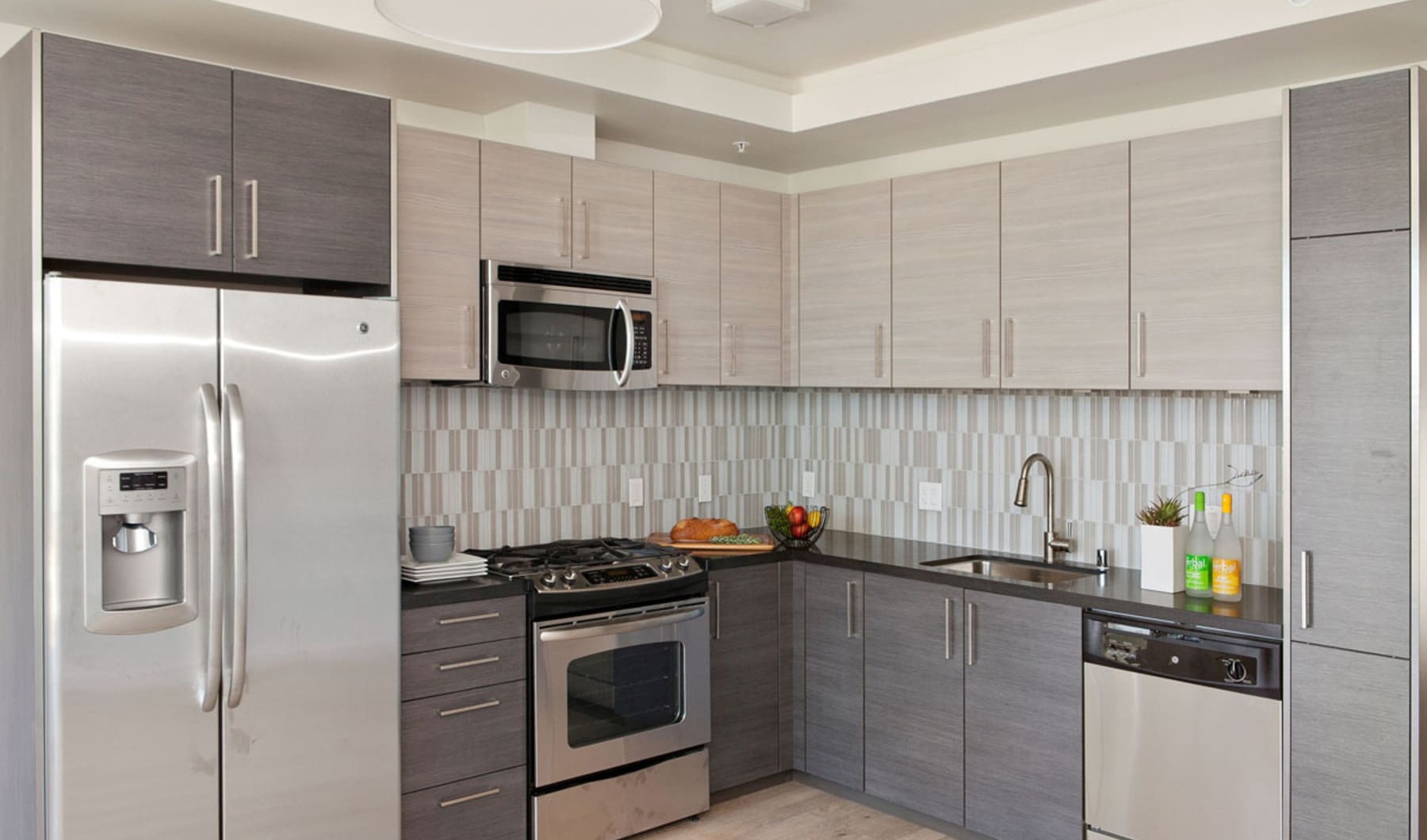 Kitchen Interior kitchen with ample counter-space and modern appliances