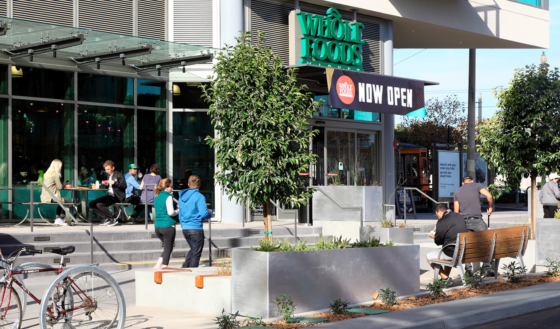 Living Begins Here Whole Foods storefront